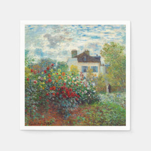 Servilleta De Papel Claude Monet - El jardín del artista en Argenteuil
