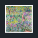 Servilleta De Papel Claude Monet - El jardín del Iris en Giverny<br><div class="desc">El Jardín Iris de Giverny / El Jardín del Artista en Giverny - Claude Monet,  1899-1900</div>