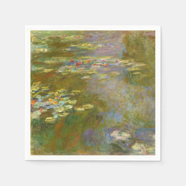 Servilleta De Papel Claude Monet - Estanque de Nenúfares 1917 (Anverso)
