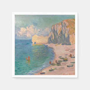 Servilleta De Papel Claude Monet - Etretat: Playa y Falaise d'Amont