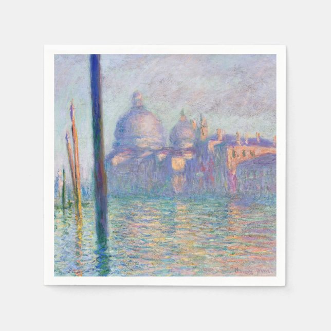 Servilleta De Papel Claude Monet - Gran Canal, Venecia (Anverso)