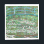 Servilleta De Papel Claude Monet Impresionismo<br><div class="desc">servilleta de Claude Monet "Footbridge japonés". El impresionismo de la naturaleza de los lirios de verano.</div>