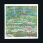 Servilleta De Papel Claude Monet Impresionismo<br><div class="desc">servilleta de Claude Monet "Footbridge japonés". El impresionismo de la naturaleza de los lirios de verano.</div>