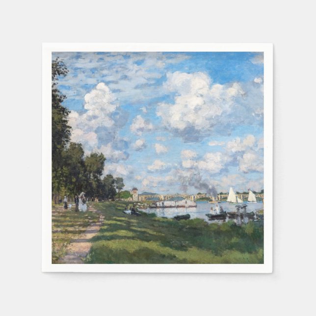 Servilleta De Papel Claude Monet - La cuenca de Argenteuil (Anverso)