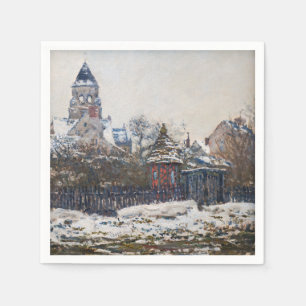 Servilleta De Papel Claude Monet - La Iglesia en Vetheuil
