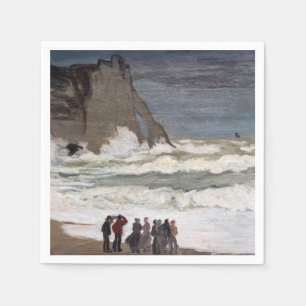 Servilleta De Papel Claude Monet - Mar duro en Etretat