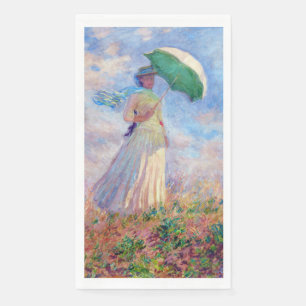 Servilleta De Papel Claude Monet - Mujer con un Parasol mirando a la d