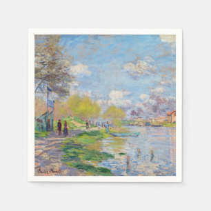 Servilleta De Papel Claude Monet - Primavera junto al Sena
