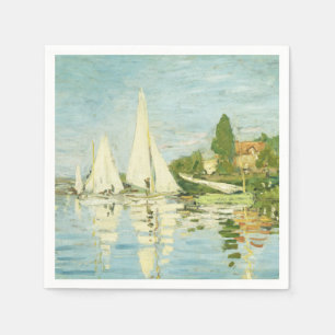 Servilleta De Papel Claude Monet. Regatas en Argenteuil    