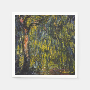 Servilleta De Papel Claude Monet Sauce Llorón Arte Impresionista