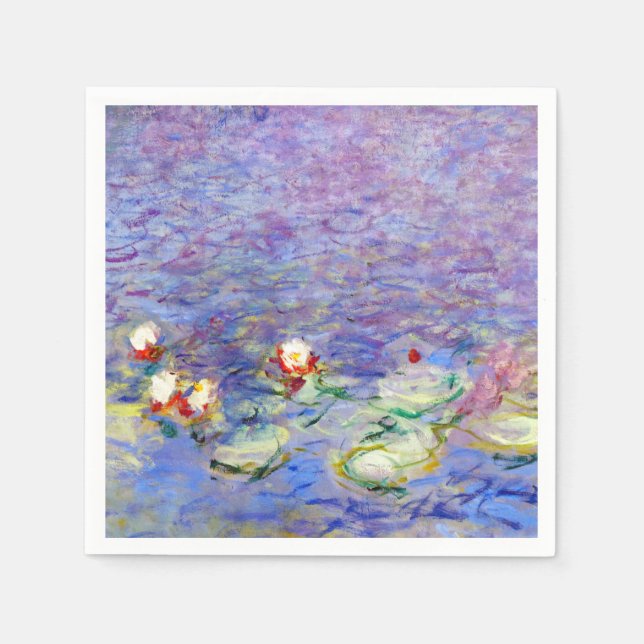 Servilleta De Papel Claude Monet - Water Lilies (Anverso)