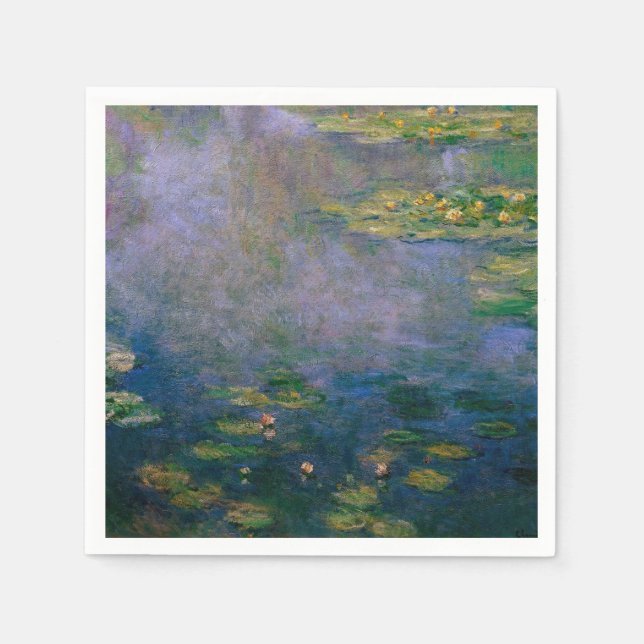Servilleta De Papel Claude Monet - Water Lilies (Anverso)