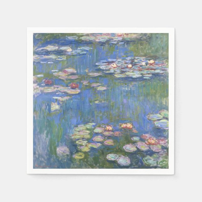 Servilleta De Papel Claude Monet // Water Lilies (Anverso)