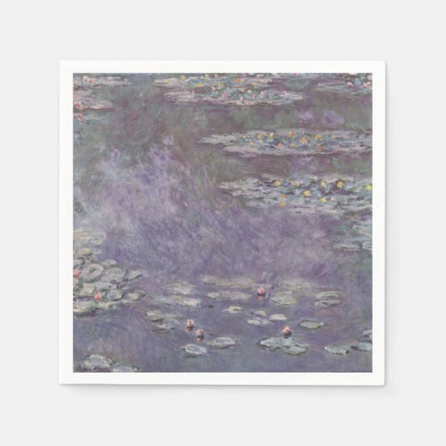 Servilleta De Papel Claude Monet - Water Lilies (Anverso)