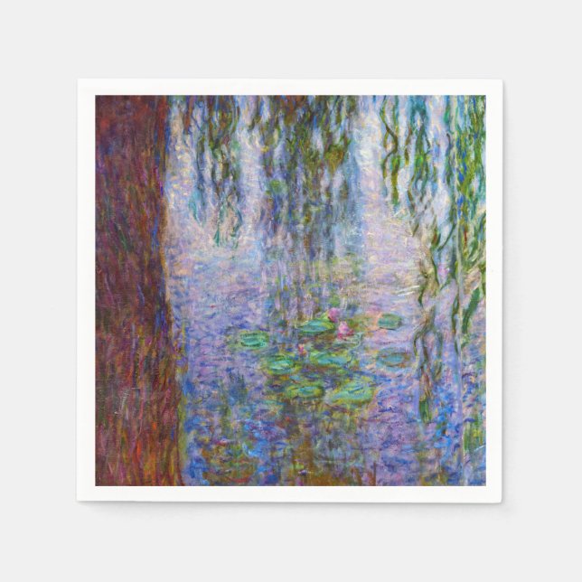 Servilleta De Papel Claude Monet - Water Lilies (Anverso)