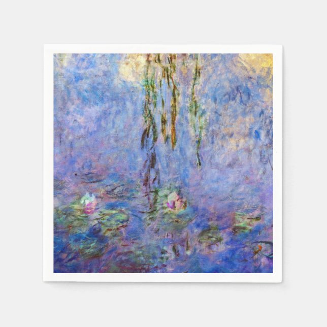 Servilleta De Papel Claude Monet - Water Lilies (Anverso)