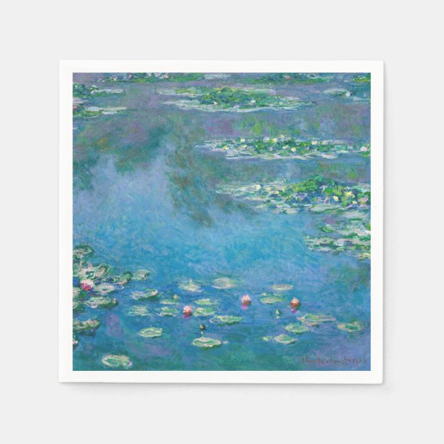 Servilleta De Papel Claude Monet - Water Lilies 1906 (Anverso)