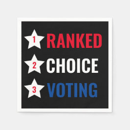 Servilleta De Papel Cláusulas de cóctel fiesta RCV de Choice Voting