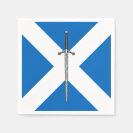 Servilleta De Papel Claymore y Saltire