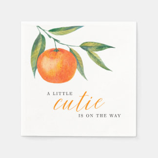 Servilleta De Papel Clementine Watercolor "Cutie" Baby Shower