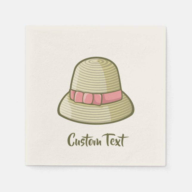 Servilleta De Papel Cloche Gorra Amarillo (Anverso)