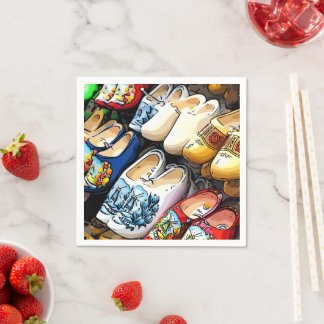 Servilleta De Papel Clogs, Amsterdam, Países Bajos - servilletas de pa