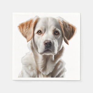 Servilleta De Papel Close-Up Portrait of a Sweet-Faced Dog