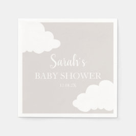 Servilleta De Papel Cloud Baby Shower Napkins