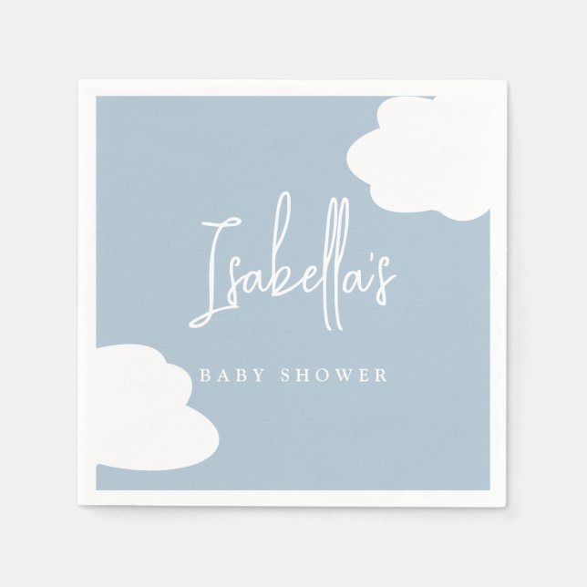 Servilleta De Papel Cloud Nueve Gender Neutral Baby Shower (Anverso)
