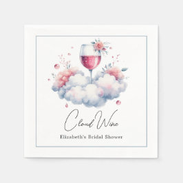 Servilleta De Papel Cloud Wine Bridal Shower