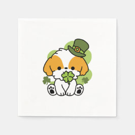 Servilleta De Papel Clover Pup Love – Diseño de perro del día de San P