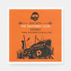 Servilleta De Papel Club de Buceo Shipwreck