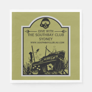 Servilleta De Papel Club de Buceo Shipwreck