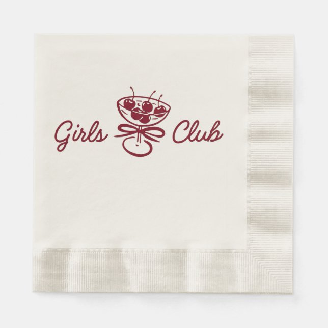 Servilleta De Papel Club de Chicas (Anverso)