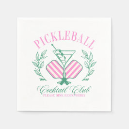 Servilleta De Papel Club de Cócteles de Pickleball