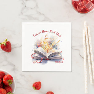 Servilleta De Papel Club de libros de costumbres navideñas