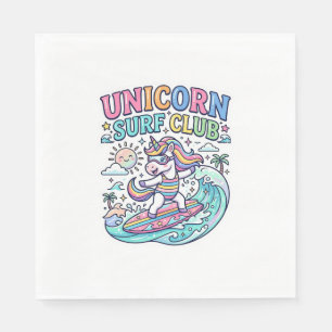 Servilleta De Papel Club de Surf Unicornio
