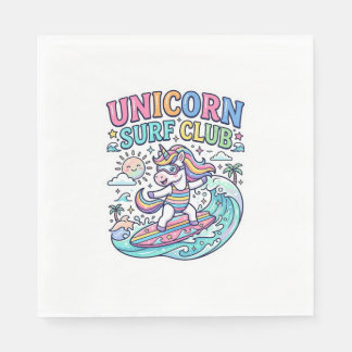 Servilleta De Papel Club de Surf Unicornio