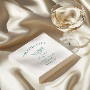 Servilleta De Papel Club Social de Cóctel Personalizado para Despedida