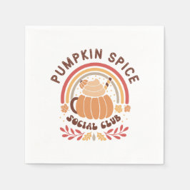 Servilleta De Papel Club Social de Pumpkin Spice – Otoño lindo PSL