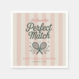 Servilleta De Papel Club Social de Tenis Perfect Match Despedida de So