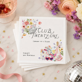 Servilleta De Papel Club Twenty-One Jardín Disco Floral