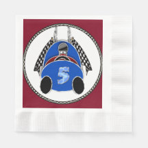 Coche de carreras azules estilo comic Art Deco