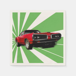 Servilleta De Papel Coche del músculo rojo