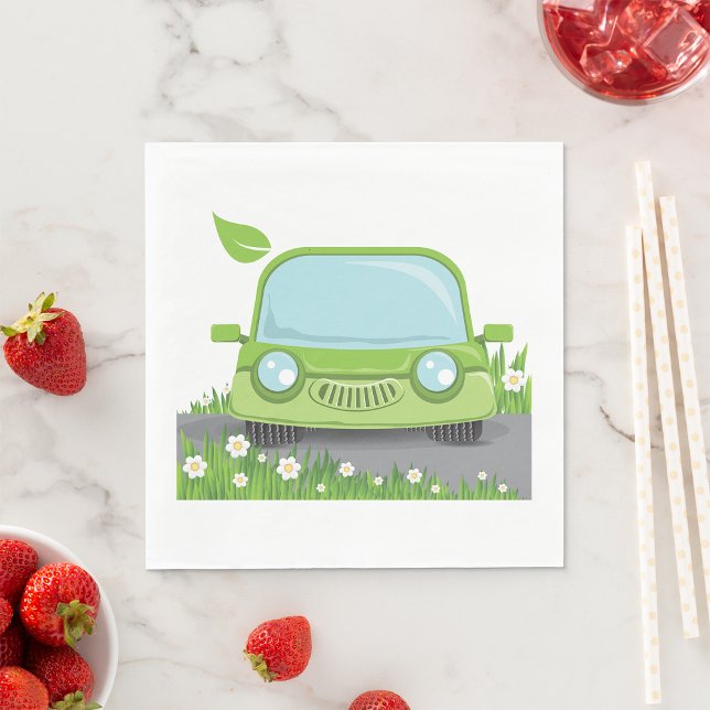 Servilleta De Papel Coche verde lindo (Subido por el creador)