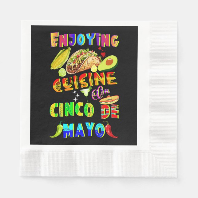 Servilleta De Papel Cocina De Cinco De Mayo (Anverso)