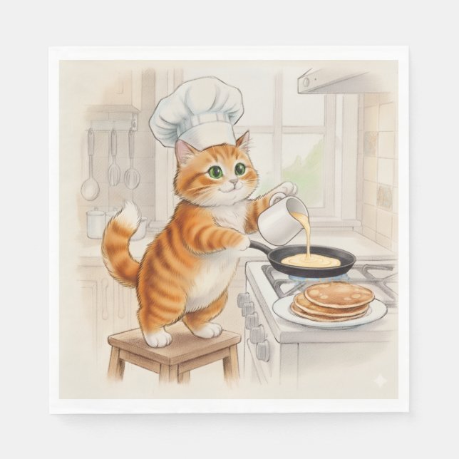 Servilleta De Papel Cocina de gatito, servilletas (Anverso)