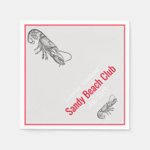 Servilleta De Papel Cocina de langosta - personalizada