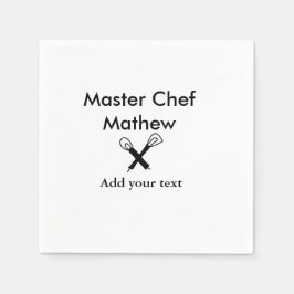 Servilleta De Papel Cocina maestra cocinera panadería cocinero agregar