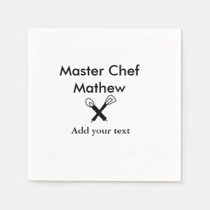 Servilleta De Papel Cocina maestra cocinera panadería cocinero agregar
